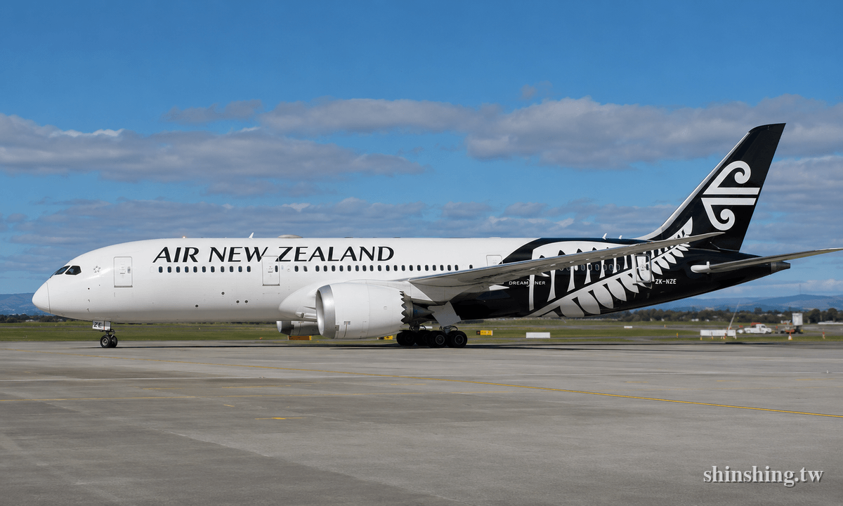 紐西蘭航空 787 Dreamliner 停靠機場