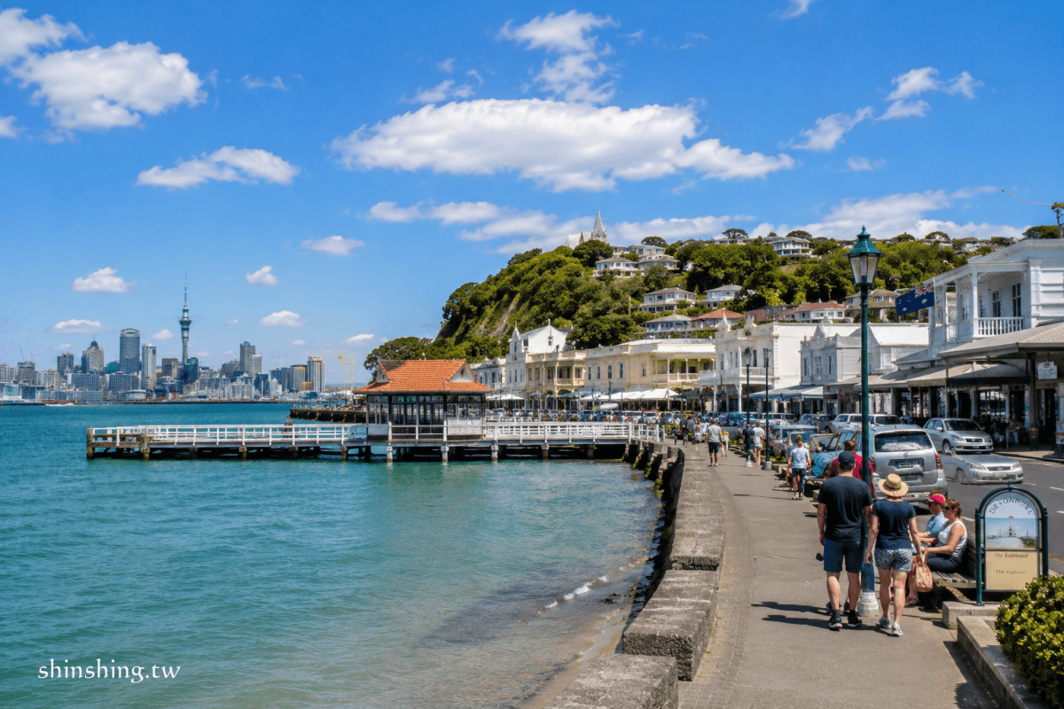奧克蘭德文港 Devonport 海濱步道與維多利亞風小鎮