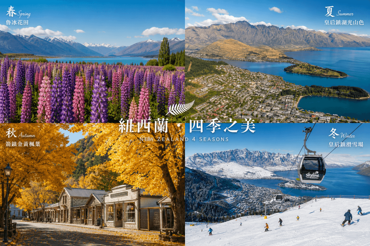 紐西蘭四季景觀變化