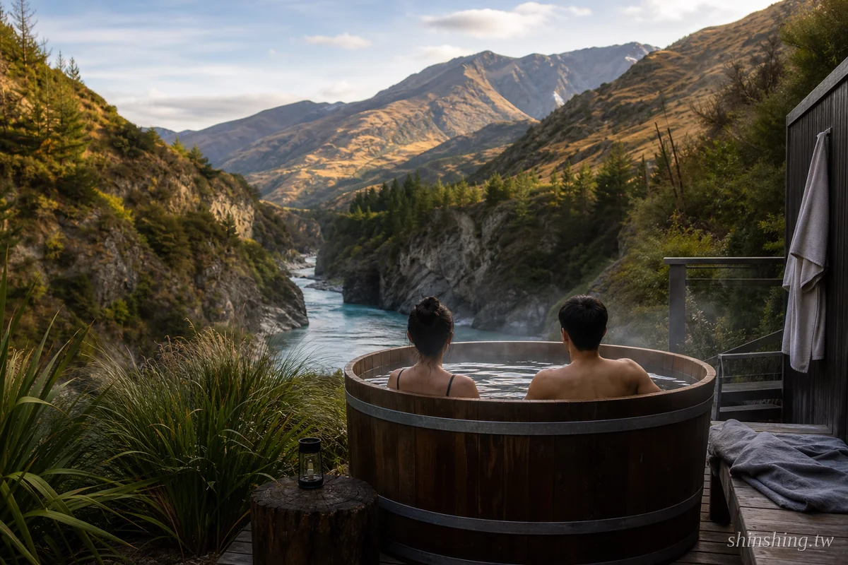 皇后鎮 Onsen Hot Pools 私人雪松湯屋