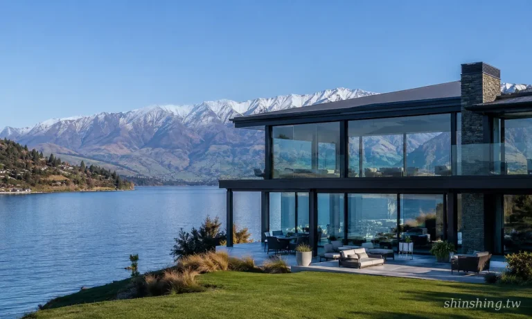 紐西蘭 皇后鎮 Lakefront 奢華 山莊 Glass House Remarkables