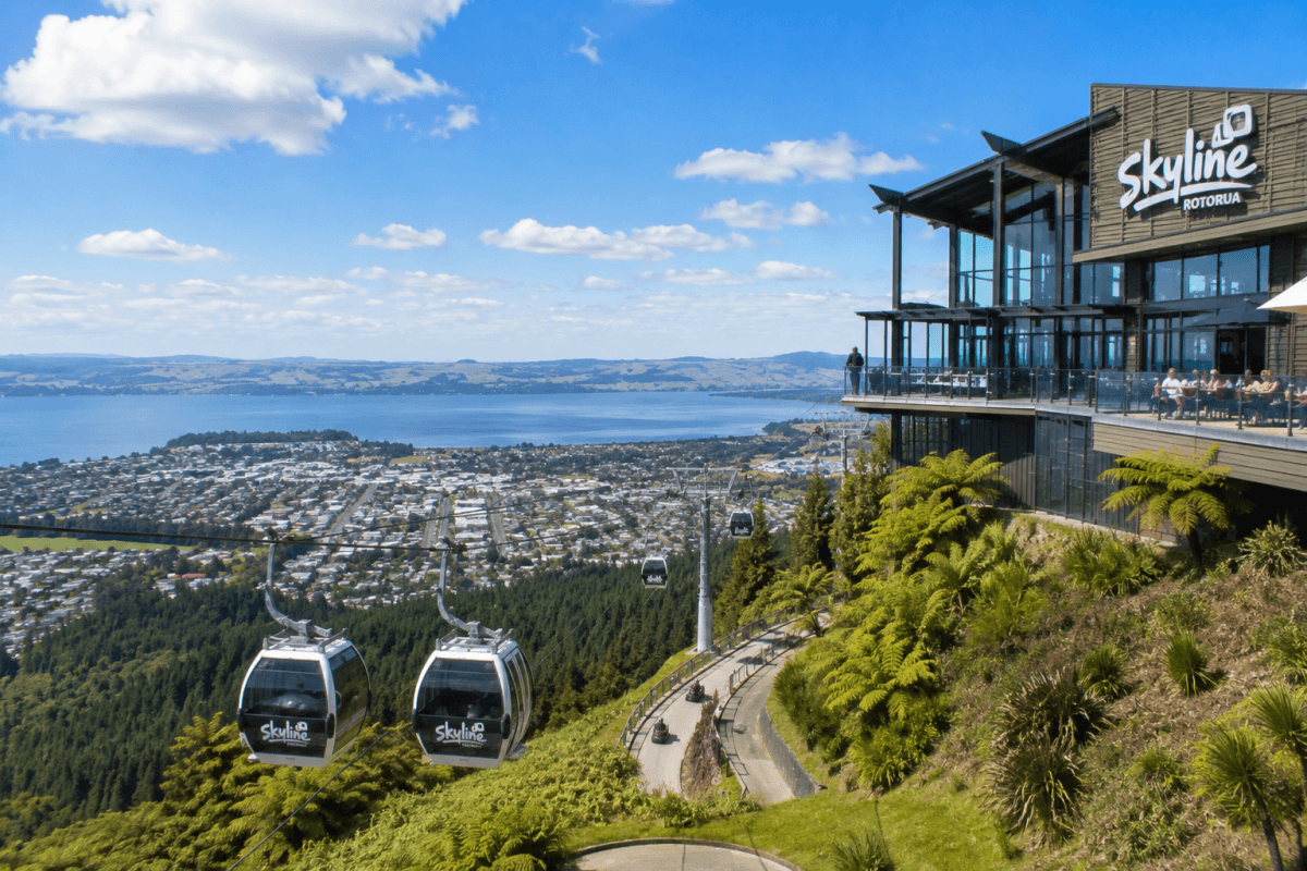 Skyline Rotorua 纜車與羅托魯瓦湖景