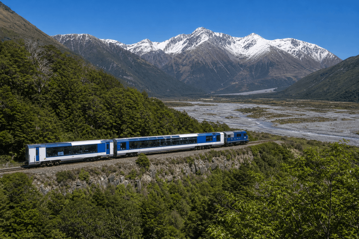 TranzAlpine 阿爾卑斯號穿越 Arthur's Pass 山區