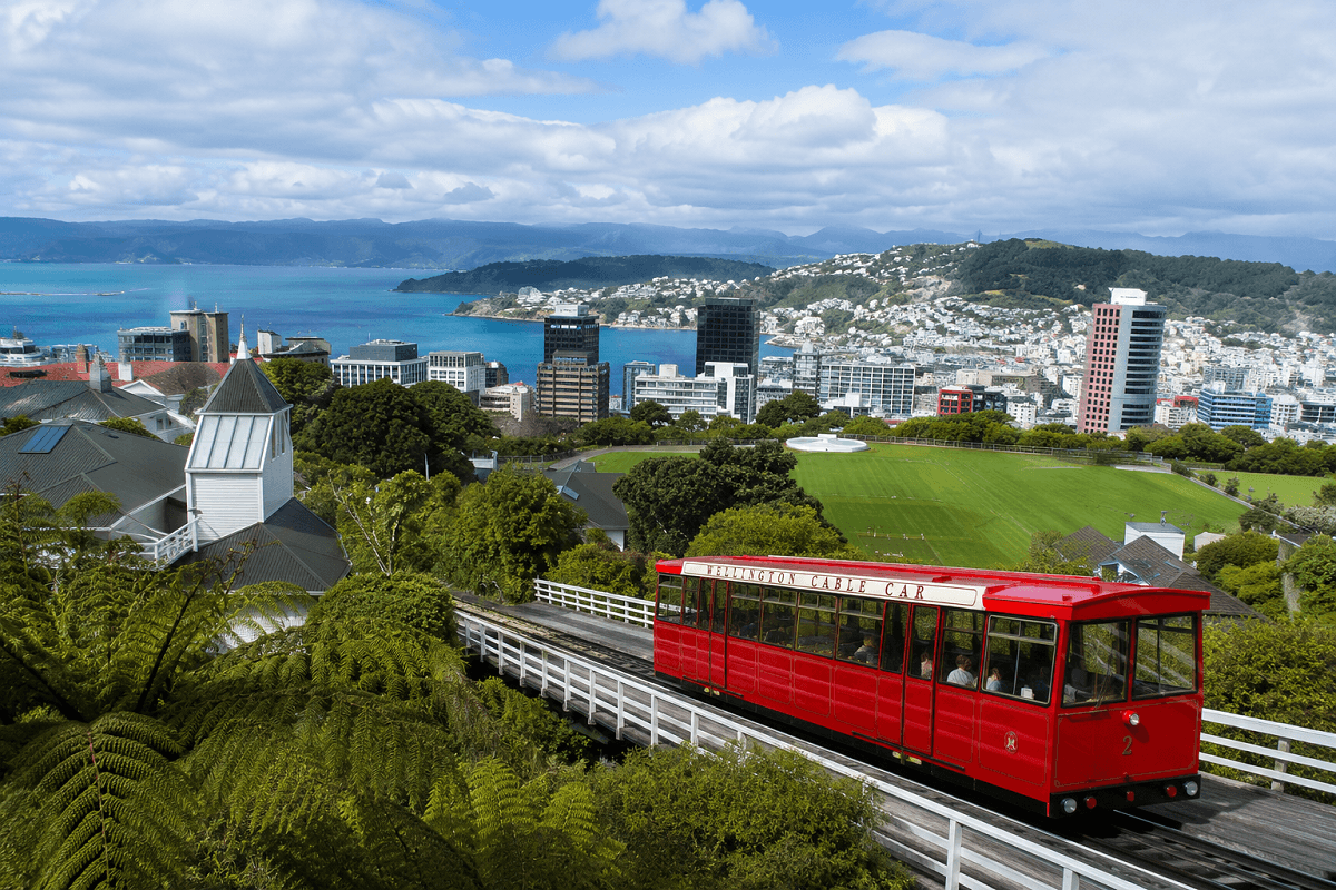 威靈頓纜車俯瞰港灣全景,紐西蘭首都地標