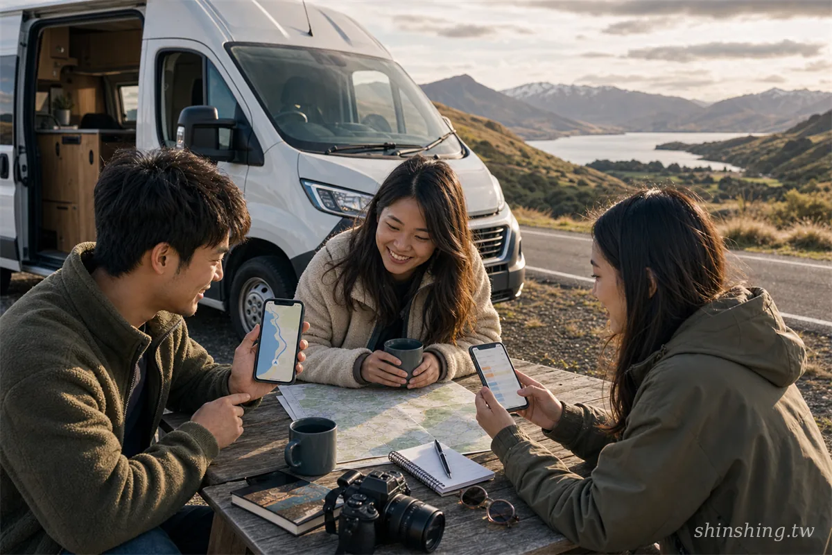紐西蘭上網——蒂卡波湖畔公路上用手機 Google Maps 導航