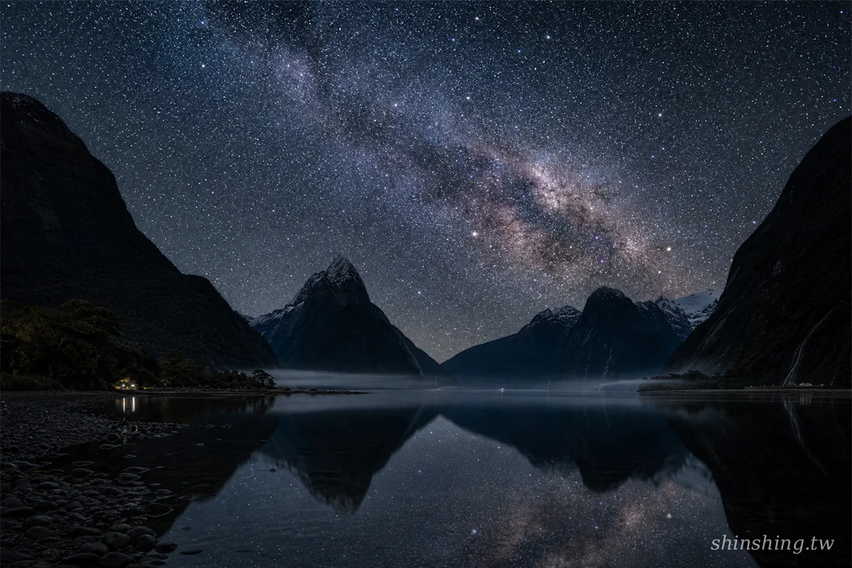紐西蘭峽灣 Milford Sound 夜空星空