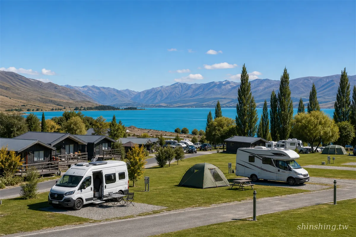 蒂卡波湖畔的汽車旅館與 Holiday Park