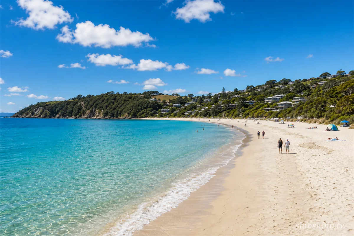 懷赫克島 Onetangi Beach 白沙灘