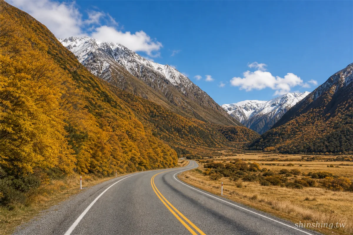 SH7 Lewis Pass Road 沿途山谷景觀