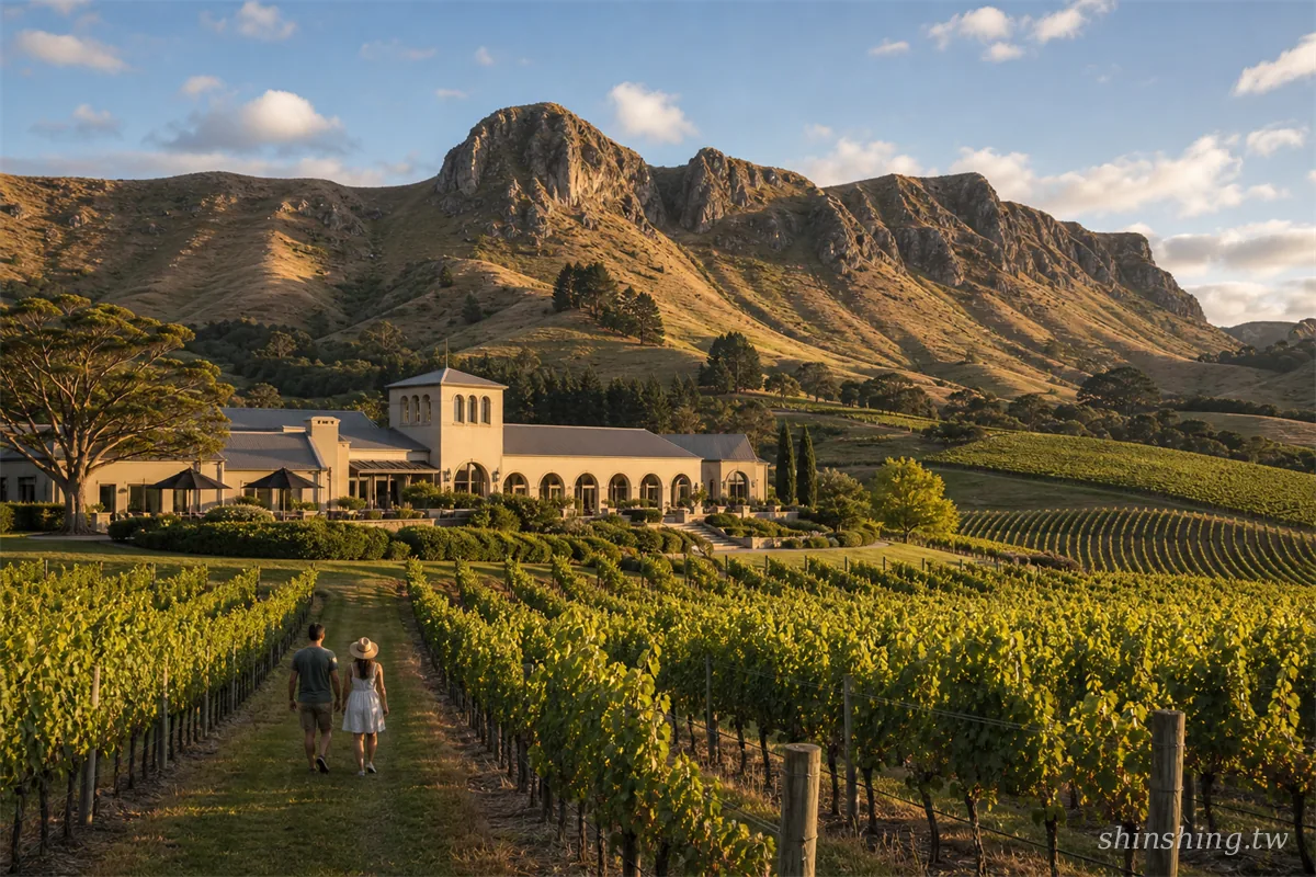 Te Mata Estate 酒莊與 Te Mata Peak