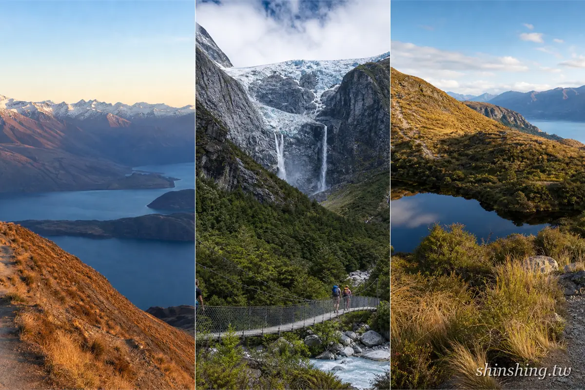 瓦納卡三大步道拼圖:Roy’s Peak 稜線、Rob Roy 冰川與 Diamond Lake 高處觀景